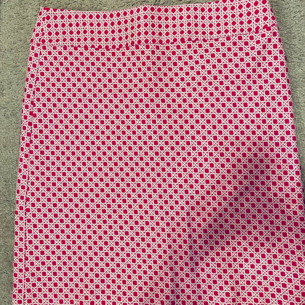 Talbots A-Line geometric style skirt